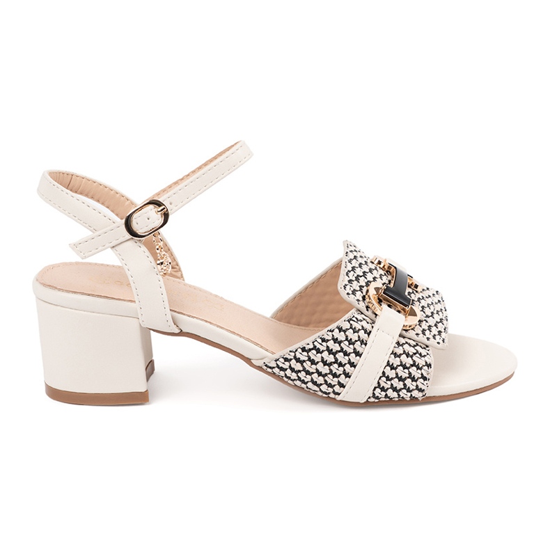 Goodin Sandalias de mujeres blancas en la publicación media blanco