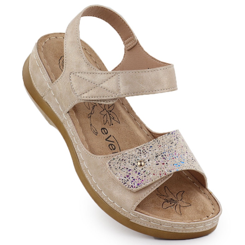 Evento Sandalias femeninas para beige Evalo 8988