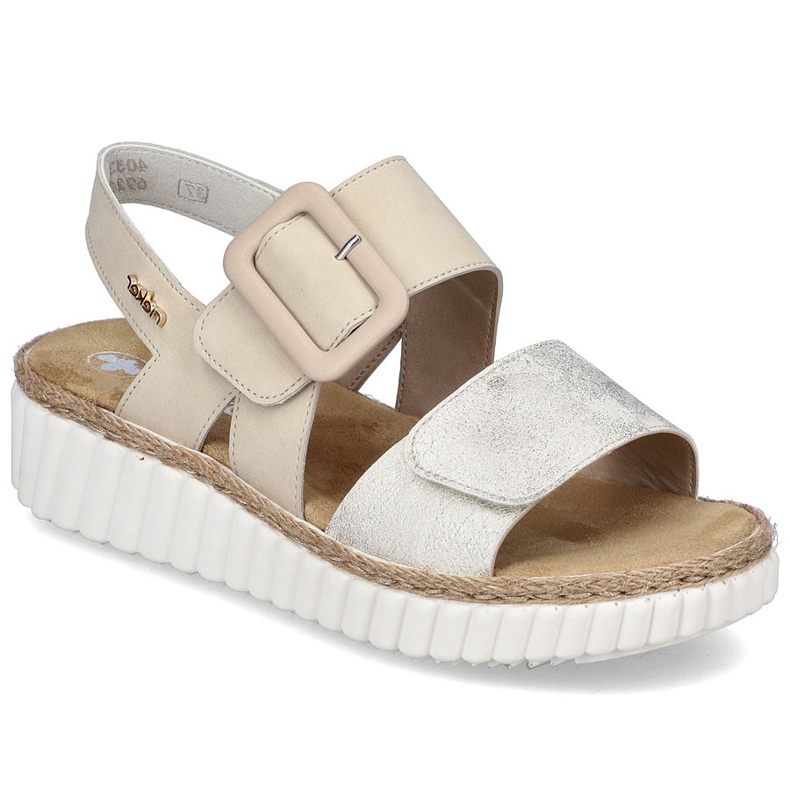 Sandalias para mujeres para beige rieker 69260-60