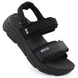 Sandalias deportivas de velcro de mujeres Big Star RR274A076 negro