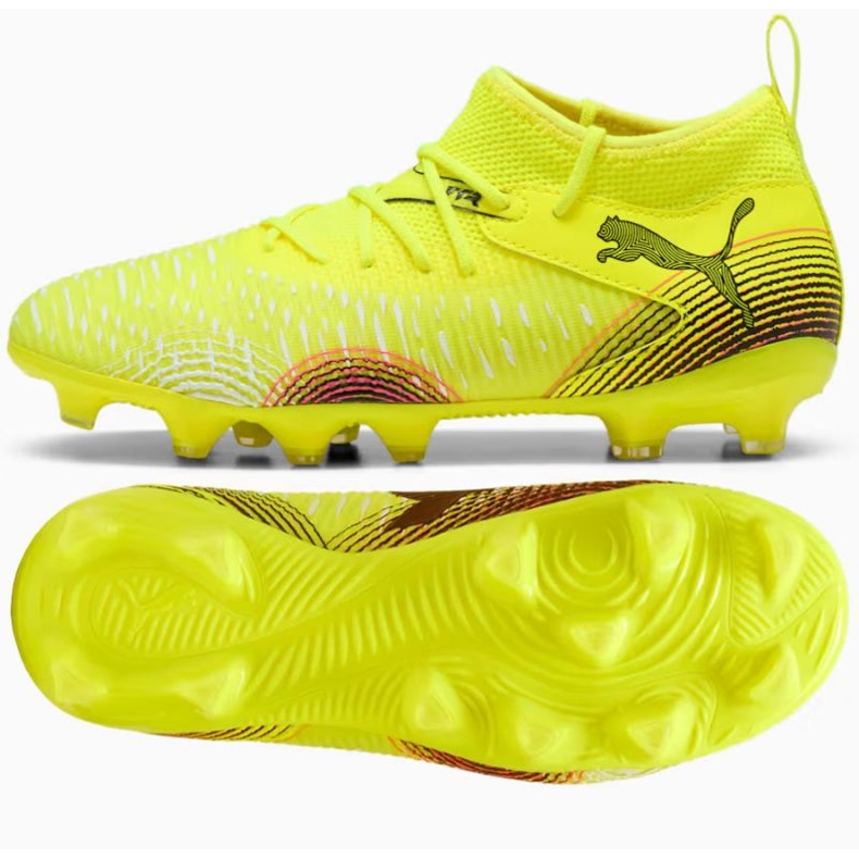 Puma Future 8 Match FG/AG 108143-03 Zapatos de fútbol amarillo