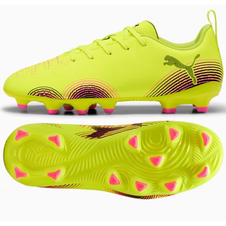 Puma Future 8 Juega FG/AG 108144-03 Zapatos de fútbol amarillo