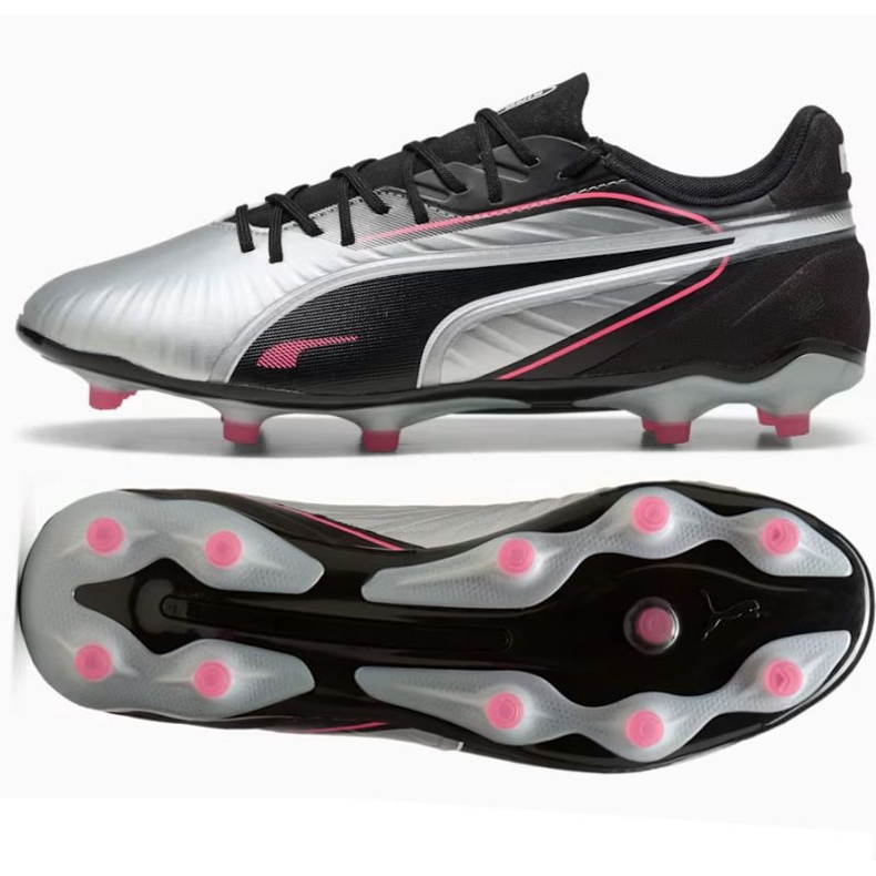 Puma King Match FG/AG 108315-02 Zapatos de fútbol gris