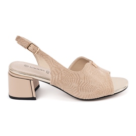 Goodin Sandalias de tacones beige
