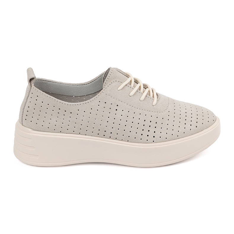 Sergio Leone Openwork Leather Zapatos beige