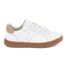 Zapatillas blancas de cuero para mujer Sergio leone blanco