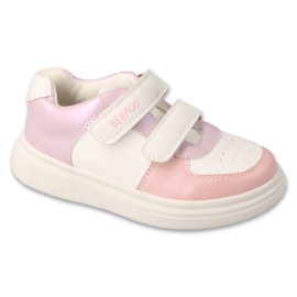 Zapatos deportivos para niños de Befado para velcro 514y031 rosa