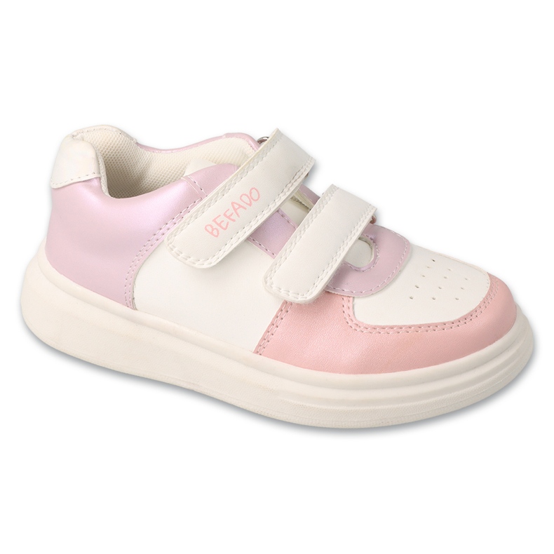 Zapatos deportivos para niños de Befado para velcro 514y031 rosado