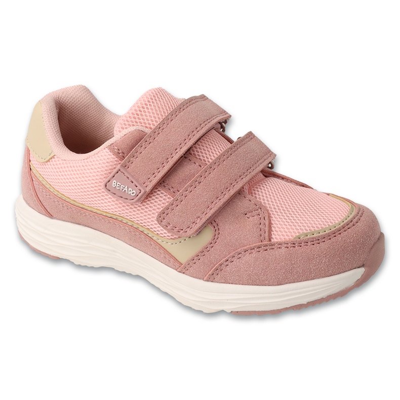 Zapatos deportivos para niños de Befado para velcro 514y023 rosado