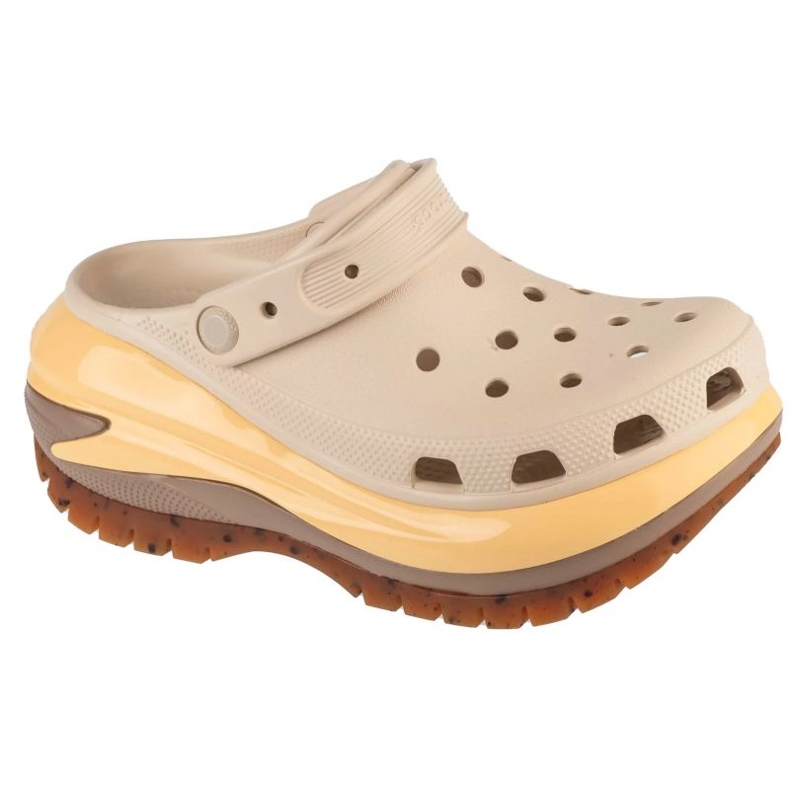 Crocs Classic Mega Crush Clog 207988-0lm beige Crocs Classic Mega Crush Clog 207988-0lm beige