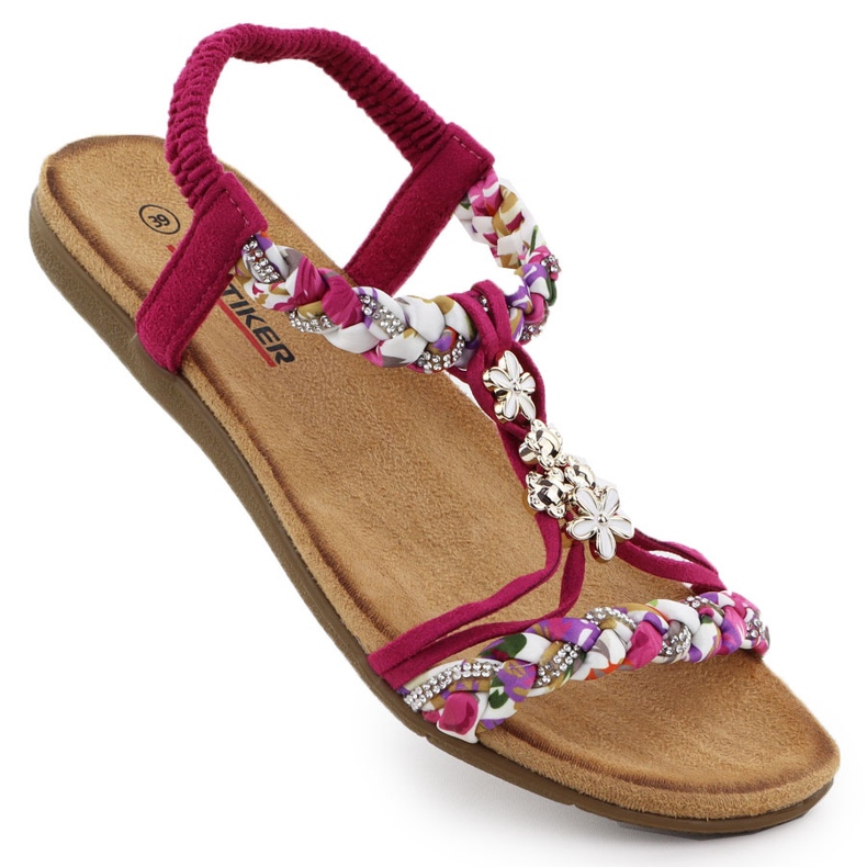 Las cómodas sandalias de mujer Pink Artiker 56C1314 rosado