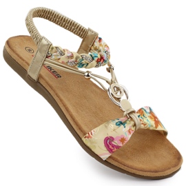 Las cómodas sandalias de las mujeres Slip --Up Golden Artiker 56C1316 dorado