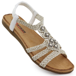 Las cómodas sandalias de las mujeres deslizan -Up White Artiker 56C1323 blanco