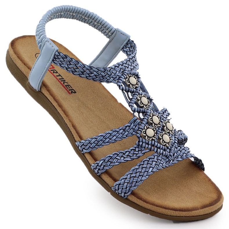 Las cómodas sandalias de las mujeres resbalaron azul Artiker 56C1325 Las cómodas sandalias de las mujeres resbalaron azul Artiker 56C1325