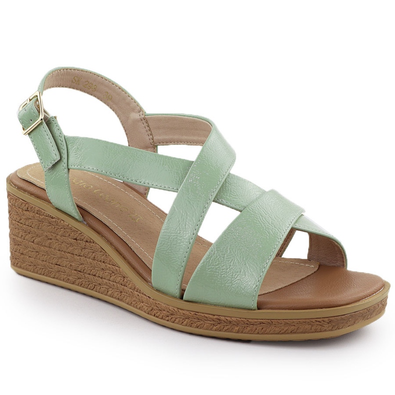 Sandalias para mujeres para el verde pintado Sergio Leone SK298