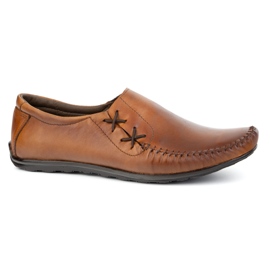 Olivier Zapatos para hombres mocasines de cuero insertados 306 kz marrón Olivier Zapatos para hombres mocasines de cuero insertados 306 kz marrón