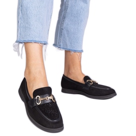 Mocasines negros de Ekozamsz con circones