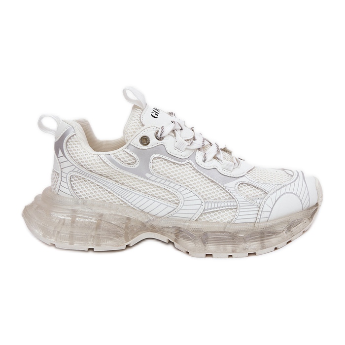 Zapatillas de deporte de cuero femenino Goe RR2N4083 beige