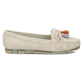 Filippo DP6136/25 ser mocasines de cuero beige