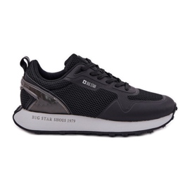 Zapatillas de deporte masculino en el Big Star RR174361 Hi-Polish Platform Black System negro
