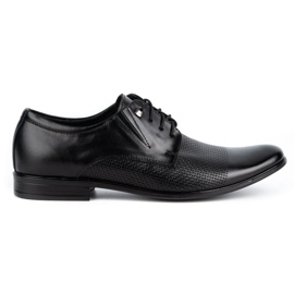 Olivier Zapatos hombre piel elegantes 302T3 negro