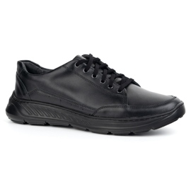 Olivier 928MA zapatos de cuero para hombres negros casuales