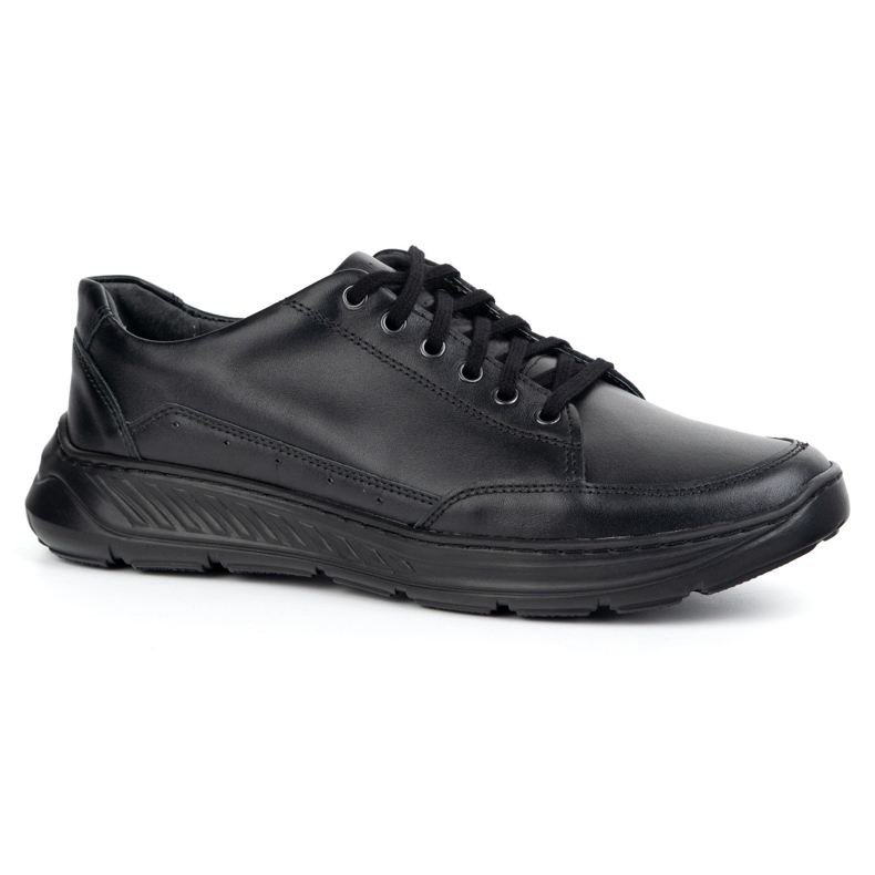 Olivier 928MA zapatos de cuero para hombres negros casuales