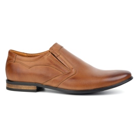Olivier Zapatos formales de cuero para hombres 1035 BRAF BUF marrón