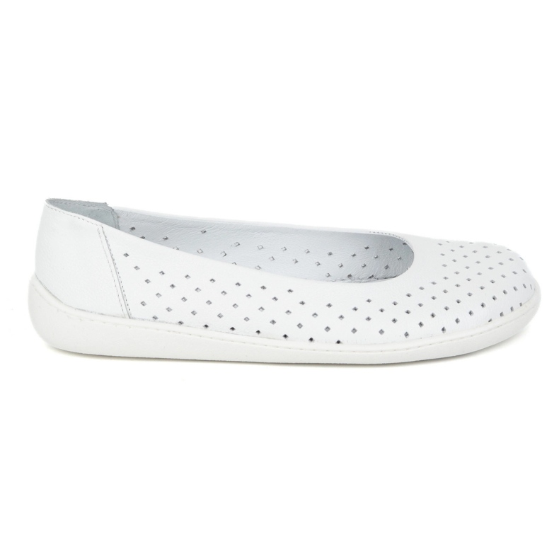 Olivier Slip Minimalista Barefoot de las mujeres -on Openwork 1771pol White blanco
