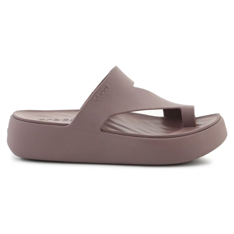 Flip-Flops Crocs Getaway Platform Toe Loop 210834-0lf marrón