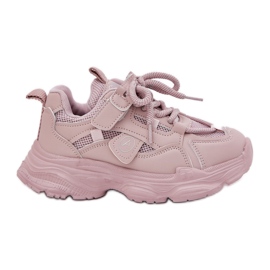 Zapatillas para niños en la plataforma rosa rosado