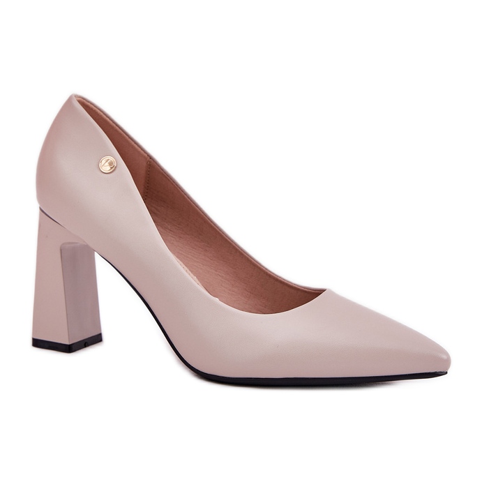 Bombas elegantes en la barbilla Vinceza 62221 gris
