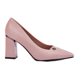 Bombas en el poste elegante Vinceza 62224 Pink rosa