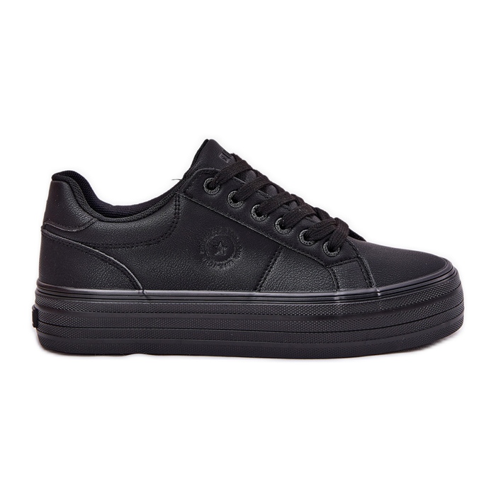 Eco Leather Women's Sneakers en la plataforma Big Star RR274299 Negro