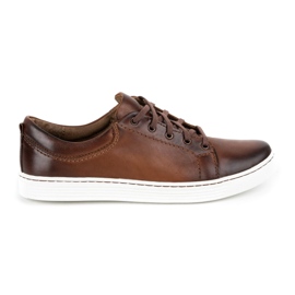 Olivier Zapato casual hombre piel 946MA marrón