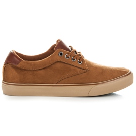 L&H Zapatillas de gamuza marrón