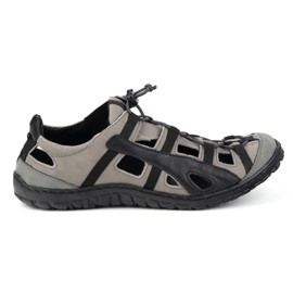 Olivier Zapatos de cuero para hombres, bicicleta aireada 262 kz gris