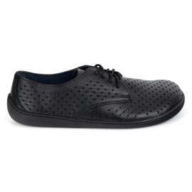 Olivier Sneakers de fletas de trabajo minimalistas de mujer descalzo de mujeres 1288 Pol Black negro