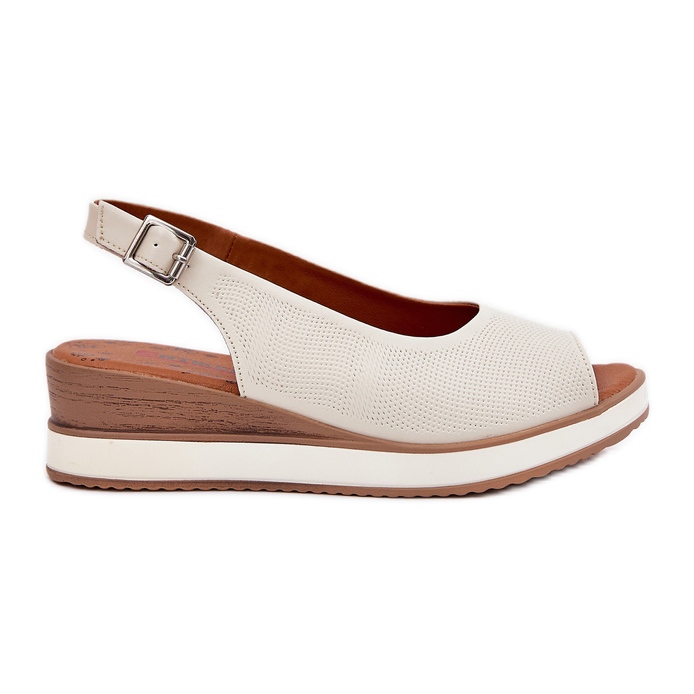 Sandalias de cuero en el Artiker 56C2316 Light Basic beige Sandalias de cuero en el Artiker 56C2316 Light Basic beige