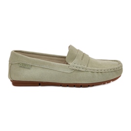 Mocasines de gamuza femenina Big Star RR274945 Verde