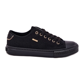 Zapatillas de deporte de material para mujeres Big Star RR274765 Negro