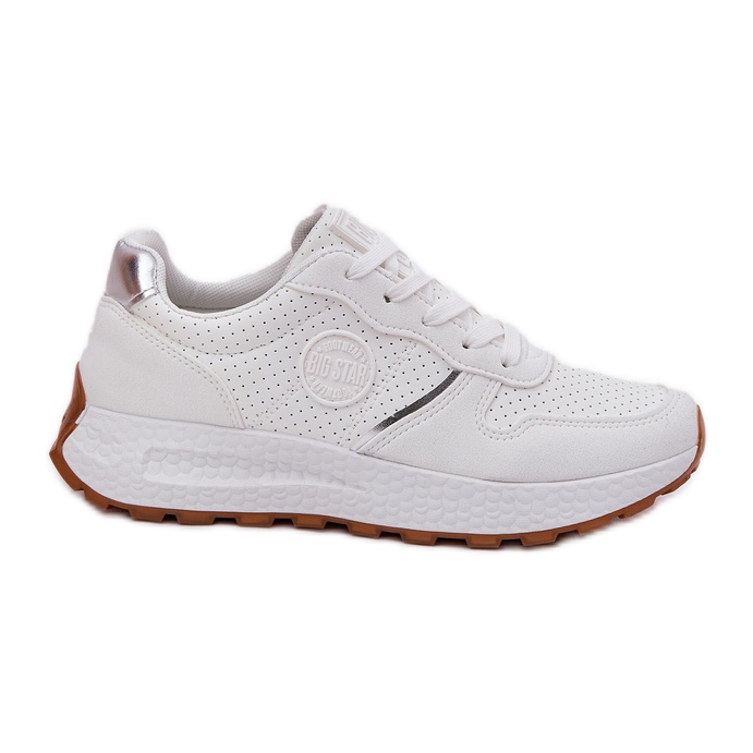 Zapatillas de deporte femeninas en la plataforma Big Star RR2744487 Hi-Polish System White blanco