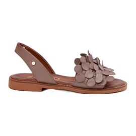Zazoo LEVE Sandals con una nota Wheelsooe enseña 40425 Darpege beige