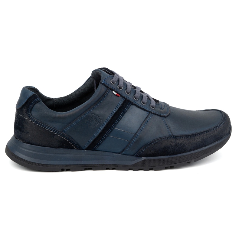 Antex Zapatos con cordones hombre piel Sport Style 310GT azul