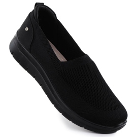 Zapatos deportivos femeninos negros Vinceza 87719