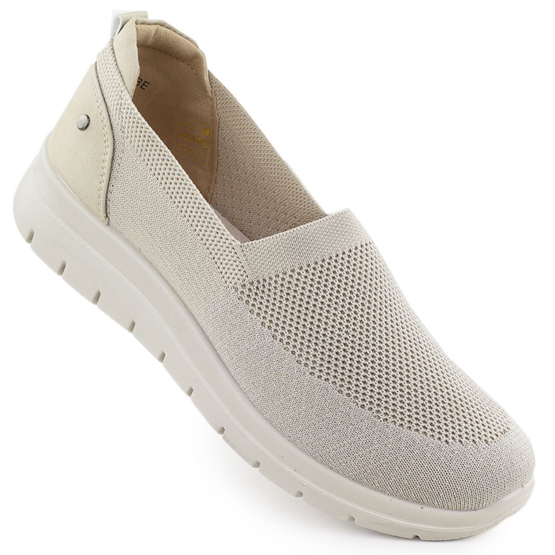 Vinceza Zapatos deportivos femeninos beige vincza 87719