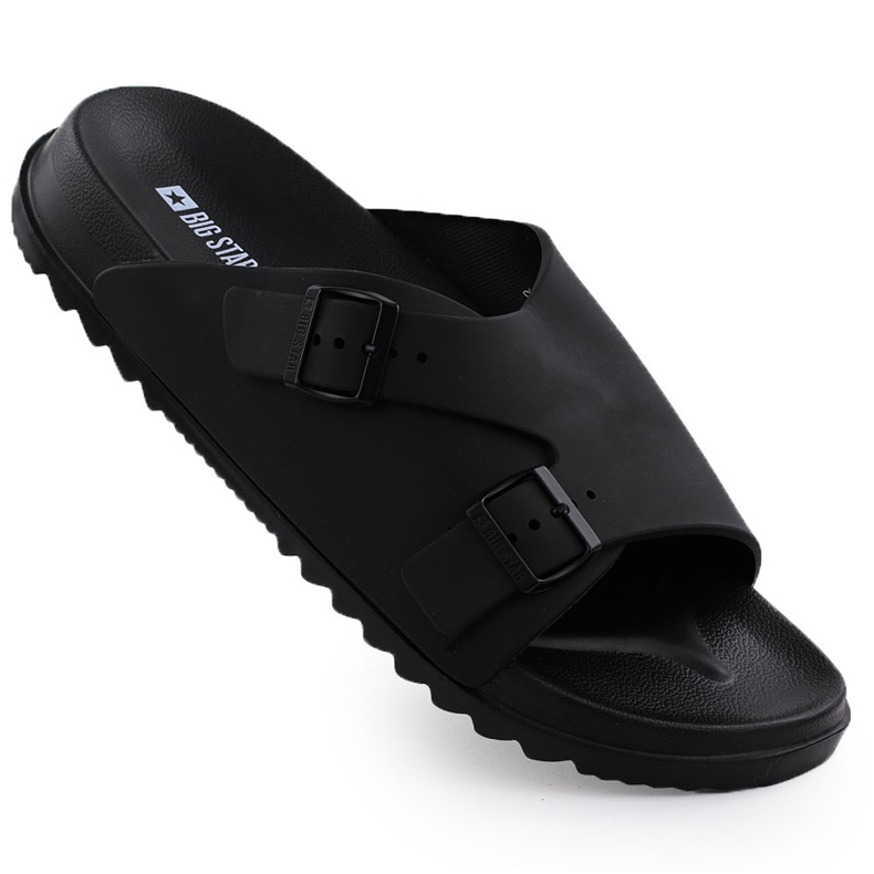 Black Big Star RR174A019 Menaderas de playa negra para hombres negro