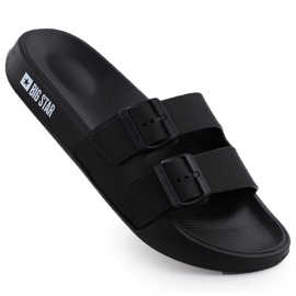 Black Big Star RR174A036 Slippers de playa negra para hombres negro