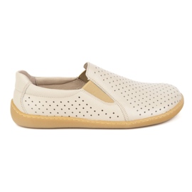 Olivier Femenino descalzo Minimalista Openwork Sliding 1308 Pol Beige