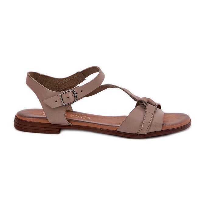 Zazoo 40182 Sandalias de bendición oscura para mujeres beige Zazoo 40182 Sandalias de bendición oscura para mujeres beige